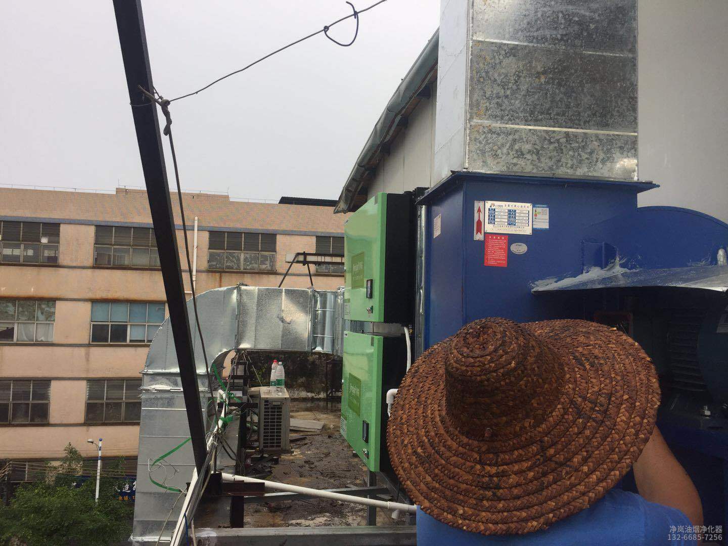邢台 ● 客家围屋餐厅 ●6000风量油烟净化器安装案例，购买及安装油烟净化器热线：13622327331