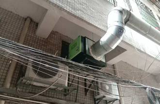 东莞 ● 龙炎火锅 ● 6000风量油烟净化器安装案例