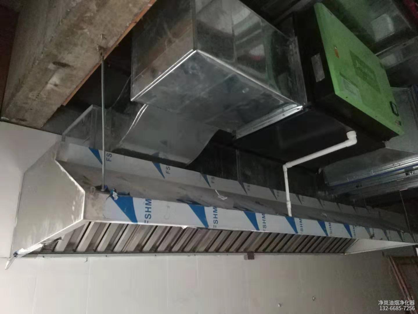 广州番禺区·广州梁氏鹅城·8000风量油烟净化器安装案例