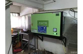 上海松江区·肉满香老上海混沌铺·6000风量油烟净化器安装案例