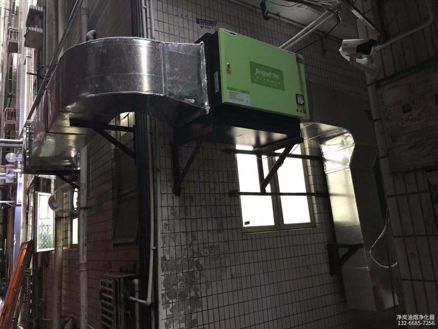 江门市蓬江区·楚厨饭店·6000风量油烟净化器安装案例