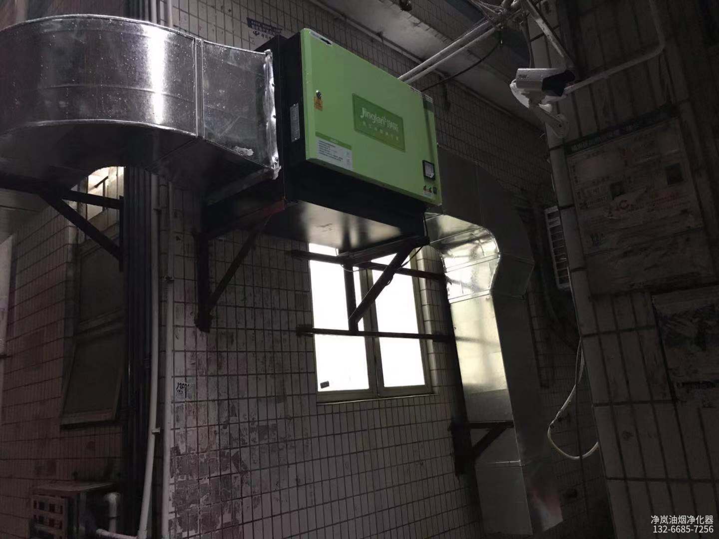 江门市蓬江区·楚厨饭店·6000风量油烟净化器安装案例