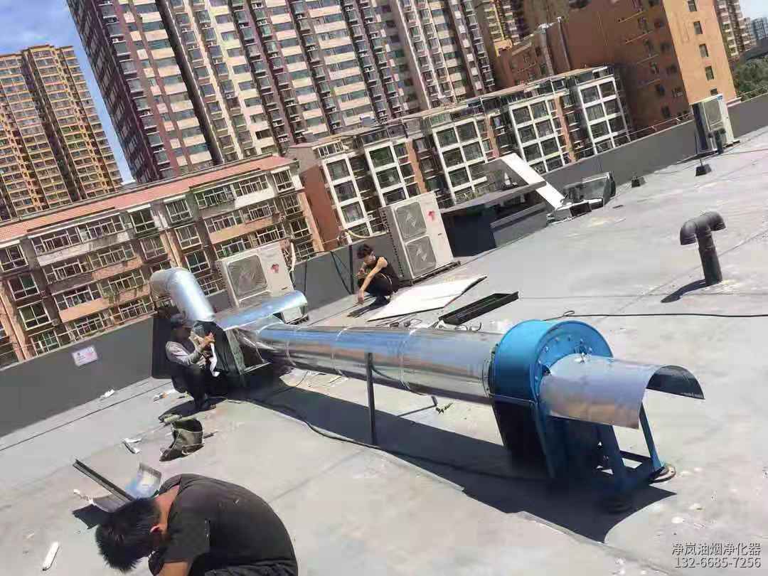 重庆市渝北区·红江景烤全羊餐厅·6000风量油烟净化器安装案例