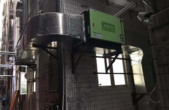 江门市蓬江区·楚厨饭店·6000风量油烟净化器安装案例