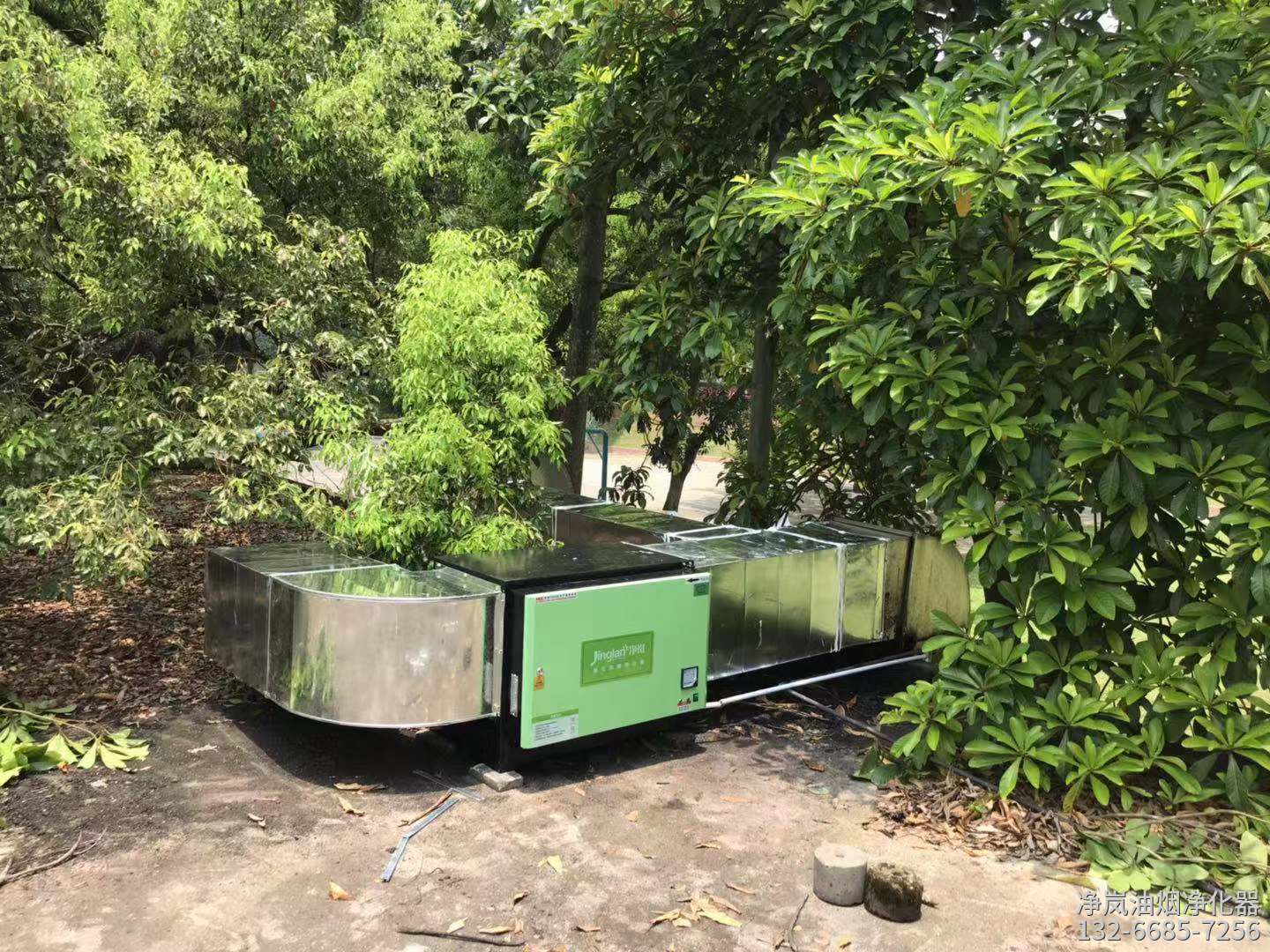 信阳市固始县·回门饭庄·8000风量油烟净化器安装案例