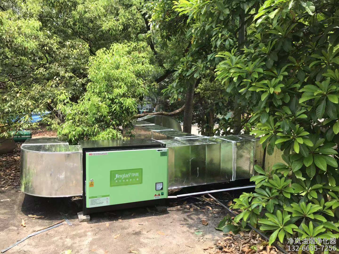 信阳市固始县·回门饭庄·8000风量油烟净化器安装案例