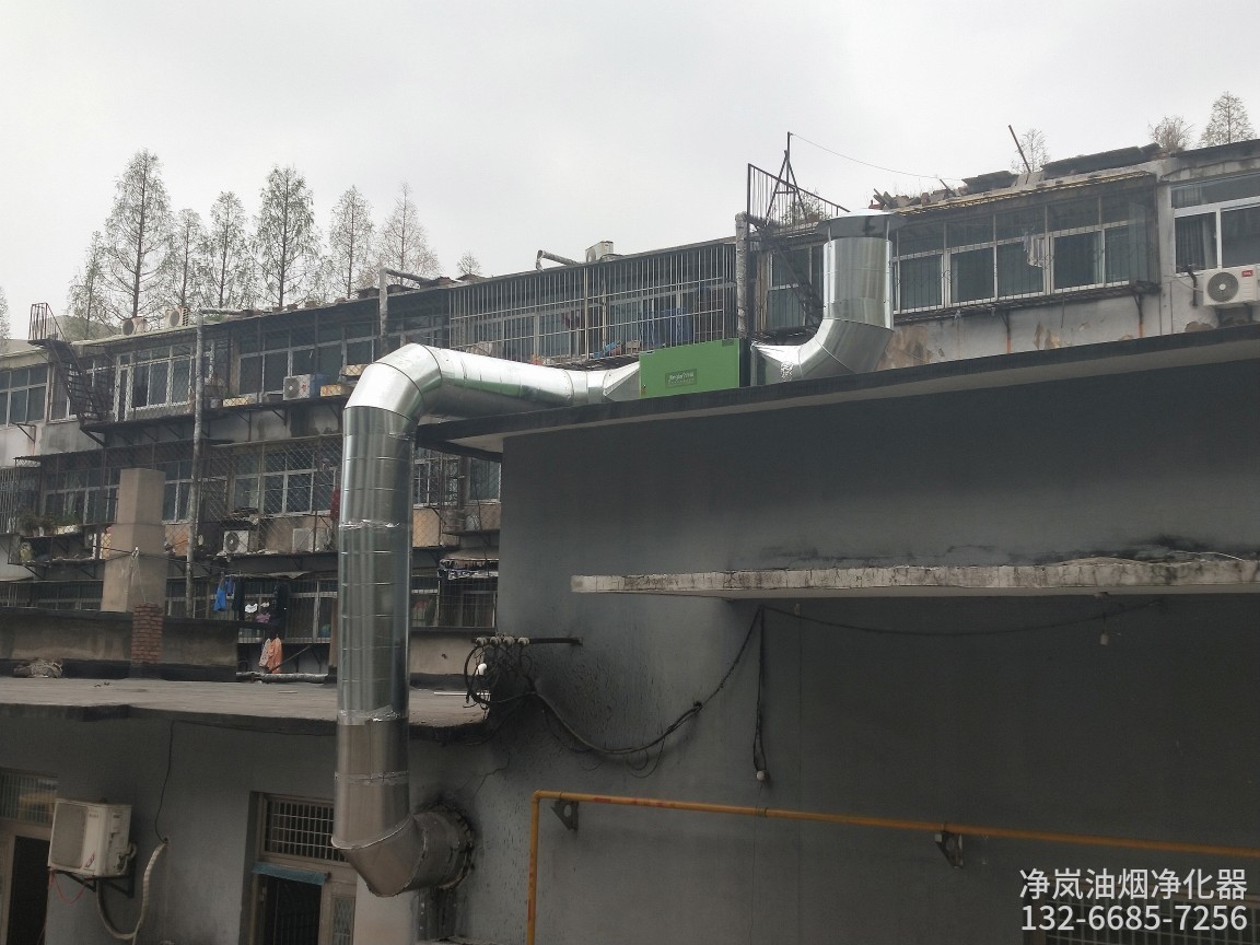 苏州梅华餐厅6000风量油烟净化器安装工程!!0-rate