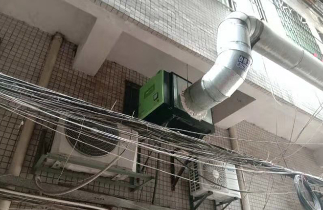 油烟净化器户外安裝