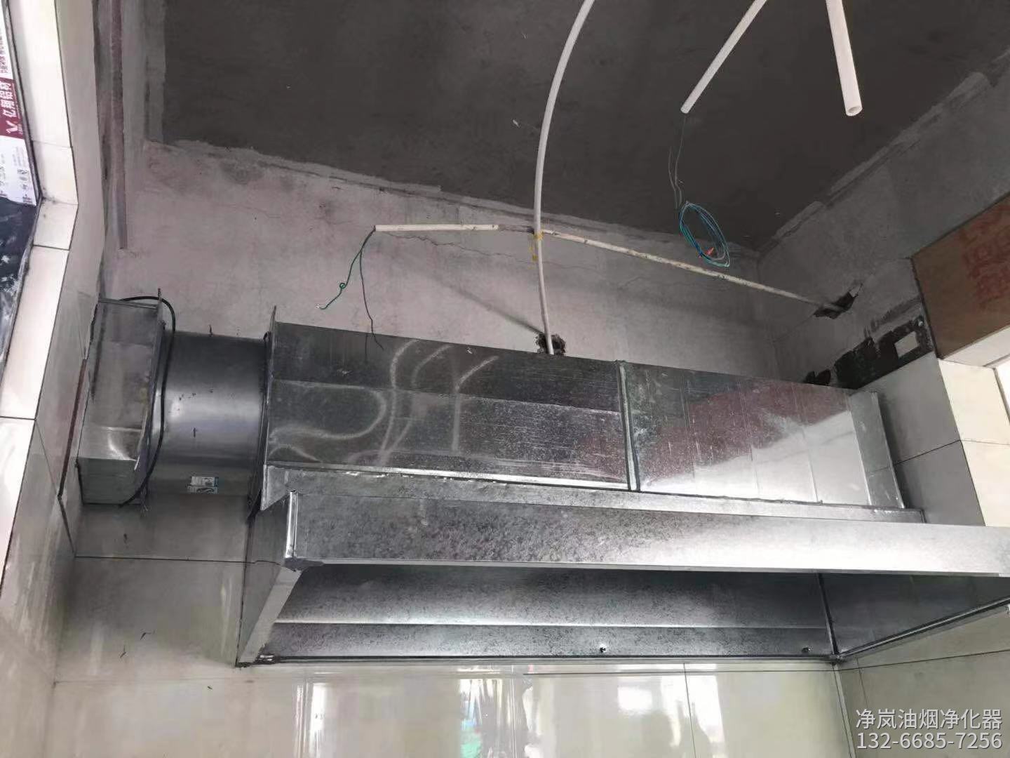 水上明月餐厅·8000风量油烟净化器安装工程