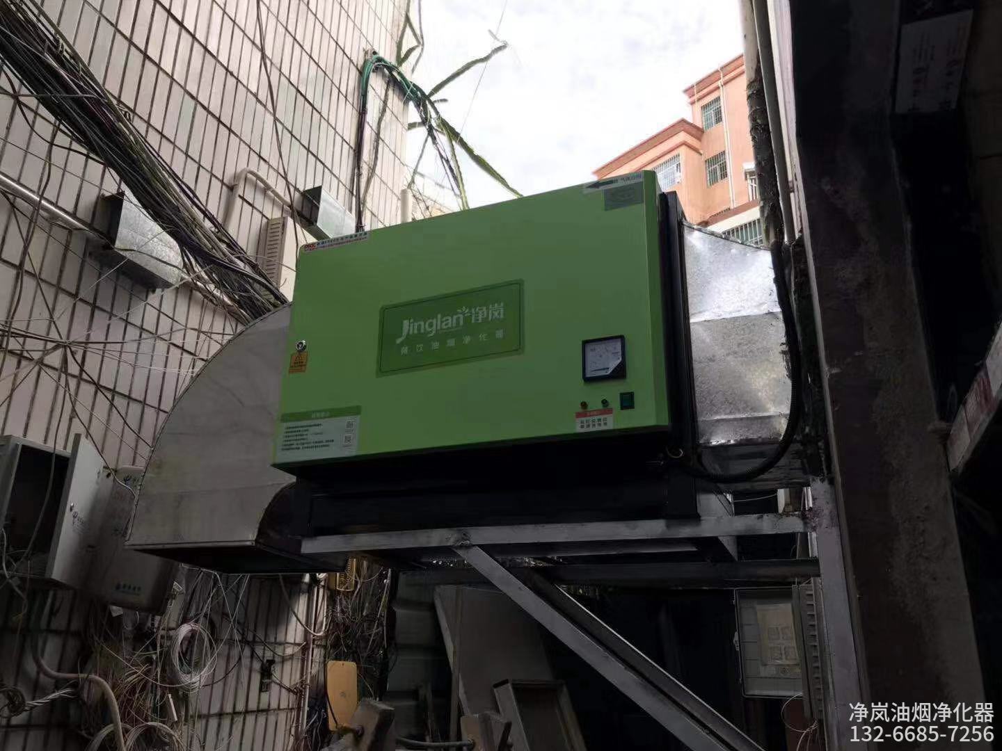 水上明月餐厅·8000风量油烟净化器安装工程