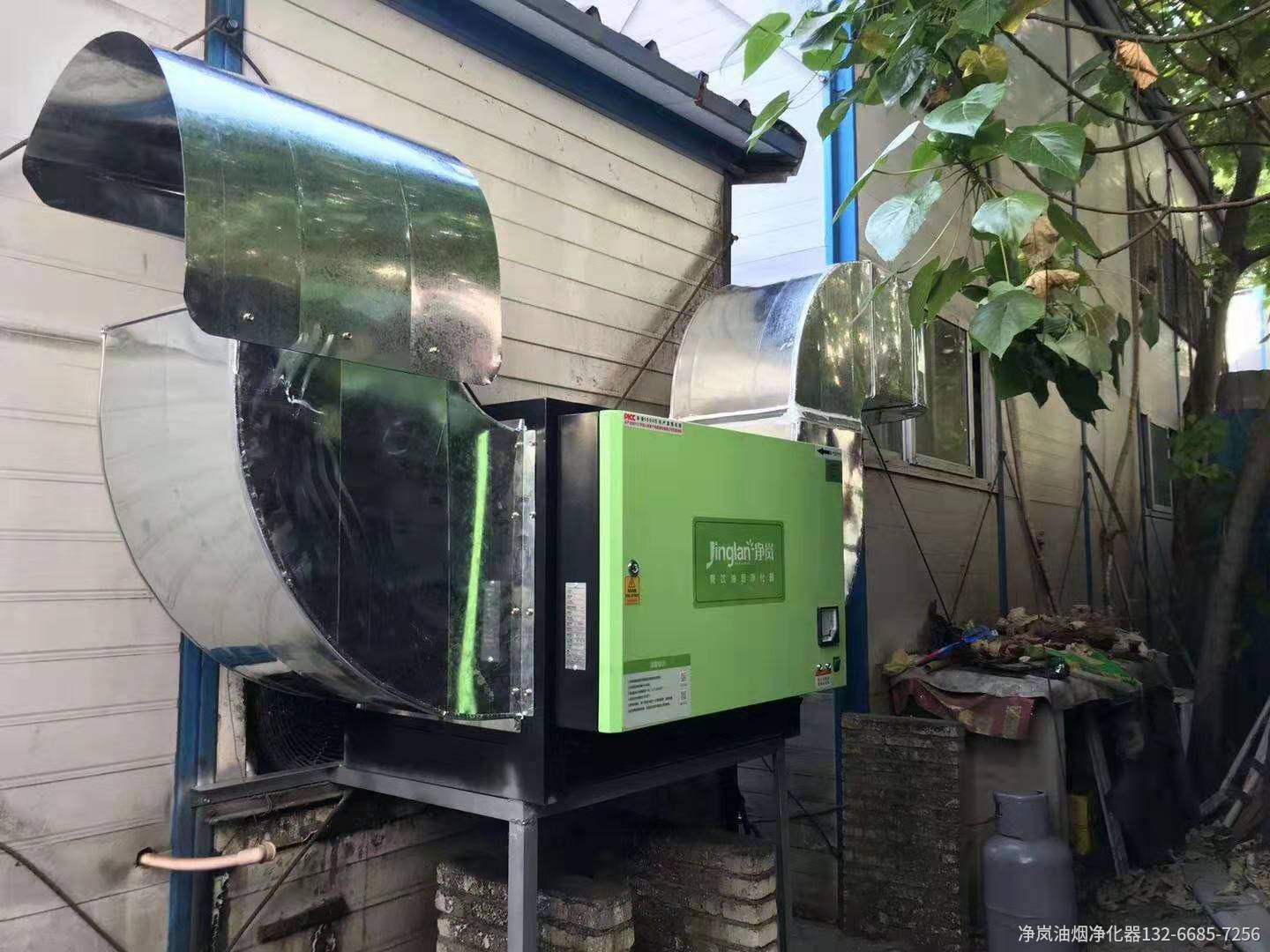 泉州新秀餐馆8000风量油烟净化器安装案例