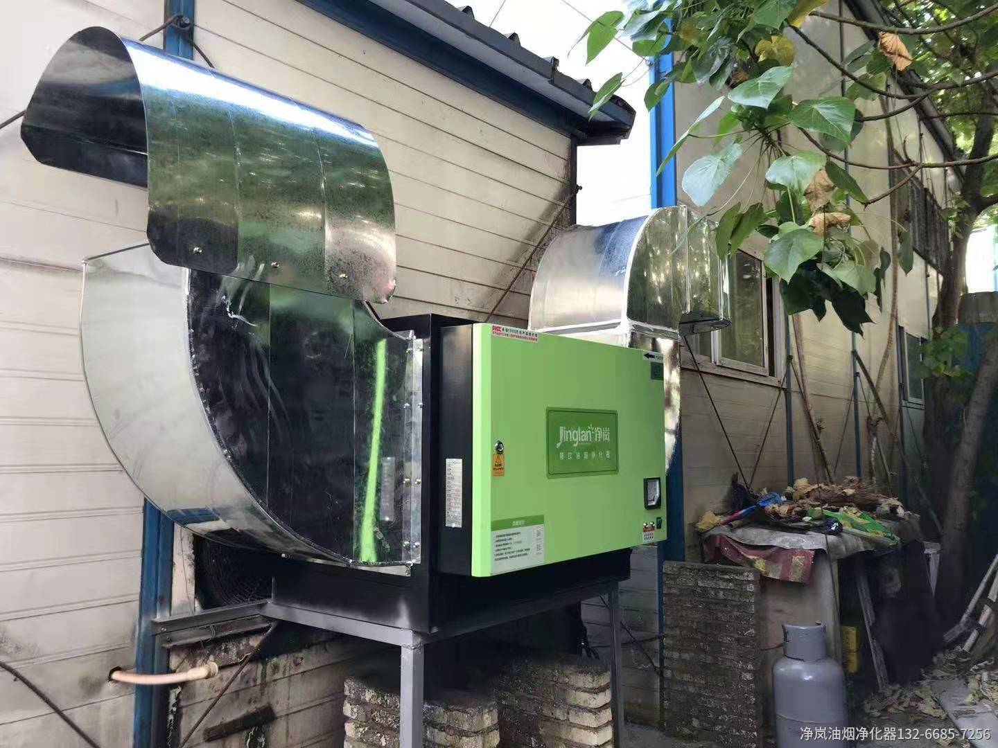 泉州新秀餐馆8000风量油烟净化器安装案例
