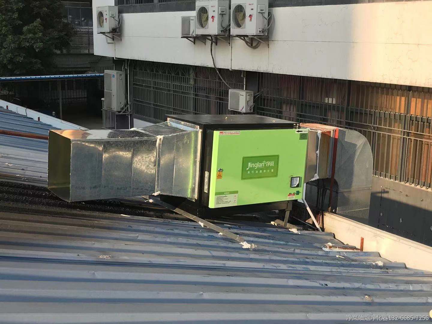 常州凯源饭店6000风量油烟净化器安装案例