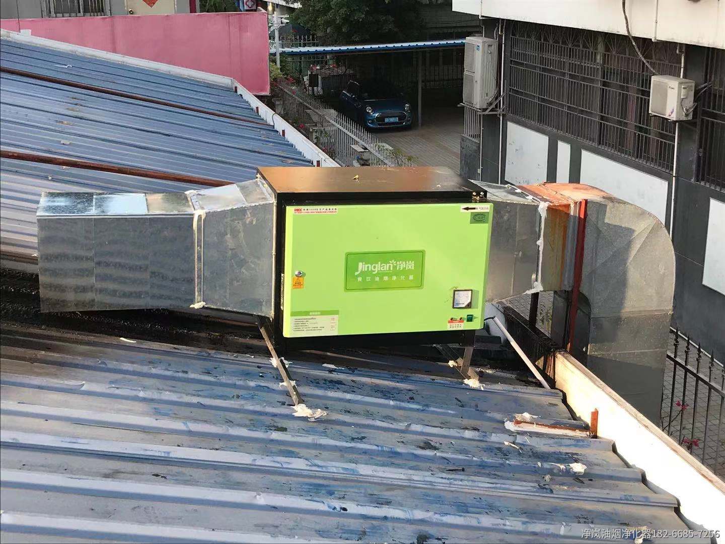 常州凯源饭店6000风量油烟净化器安装案例