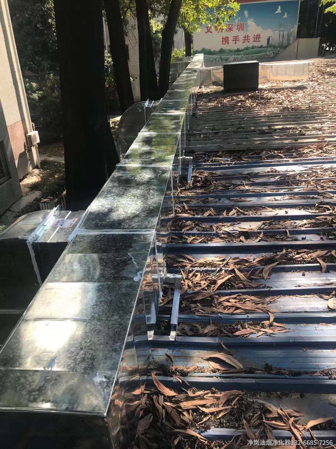 合肥匯萬家餐厅6000风量油烟净化器安装案例