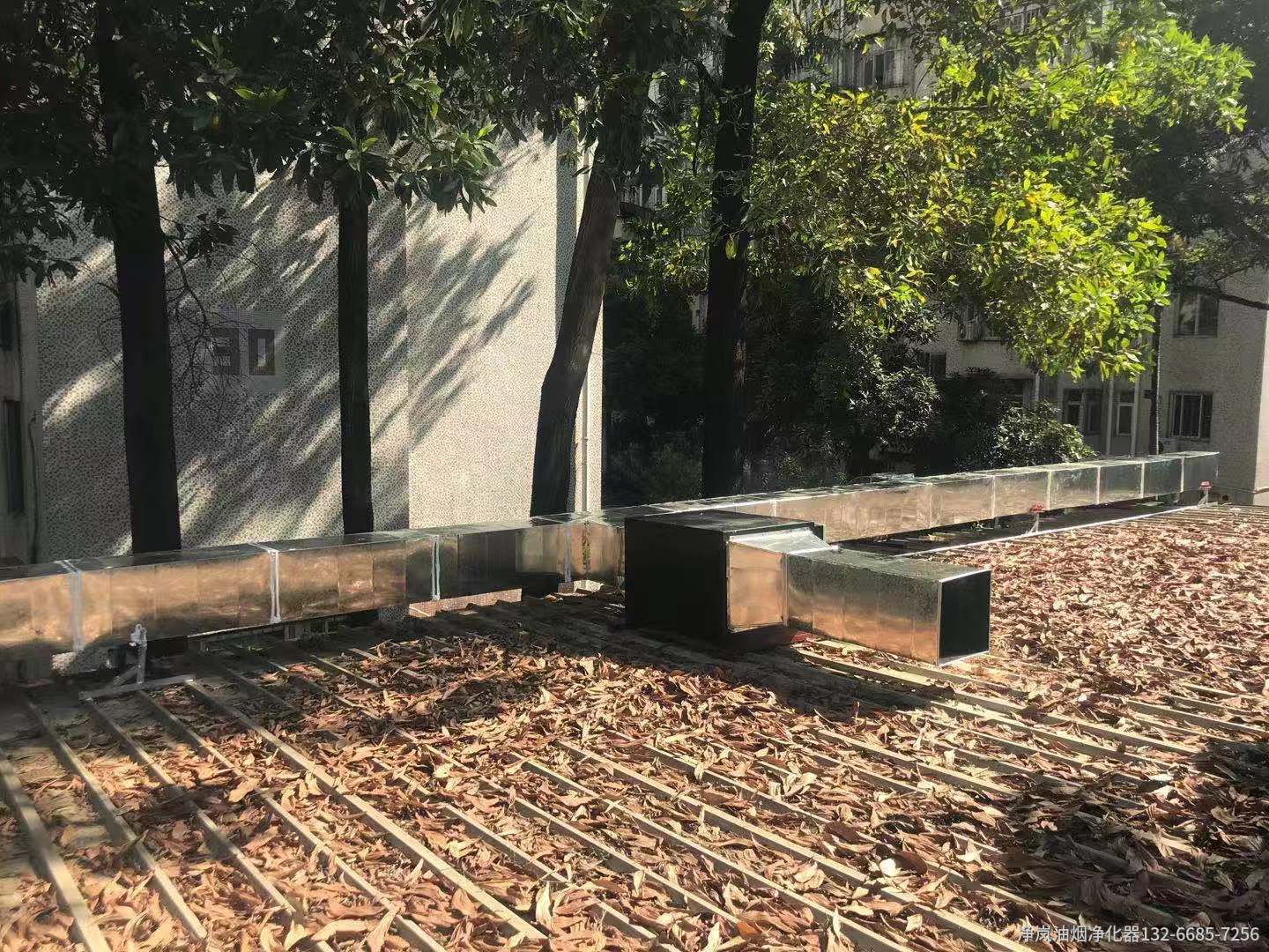 合肥匯萬家餐厅6000风量油烟净化器安装案例