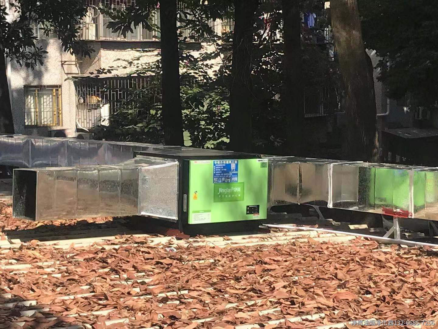 合肥匯萬家餐厅6000风量油烟净化器安装案例