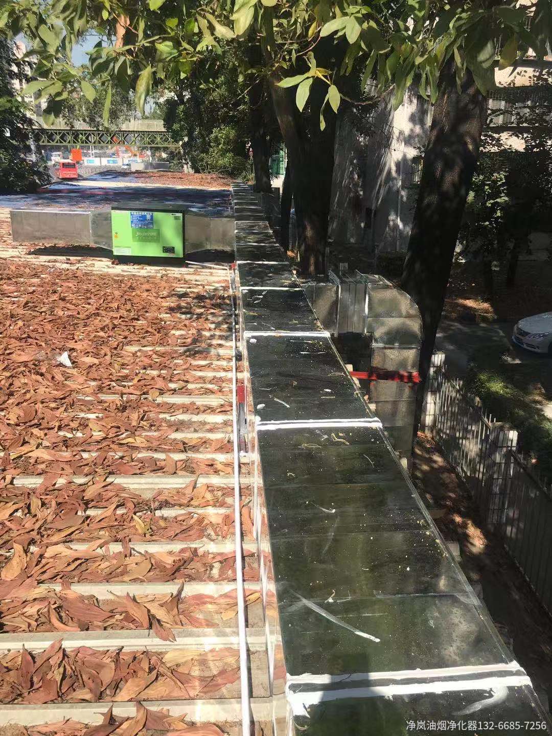 合肥匯萬家餐厅6000风量油烟净化器安装案例